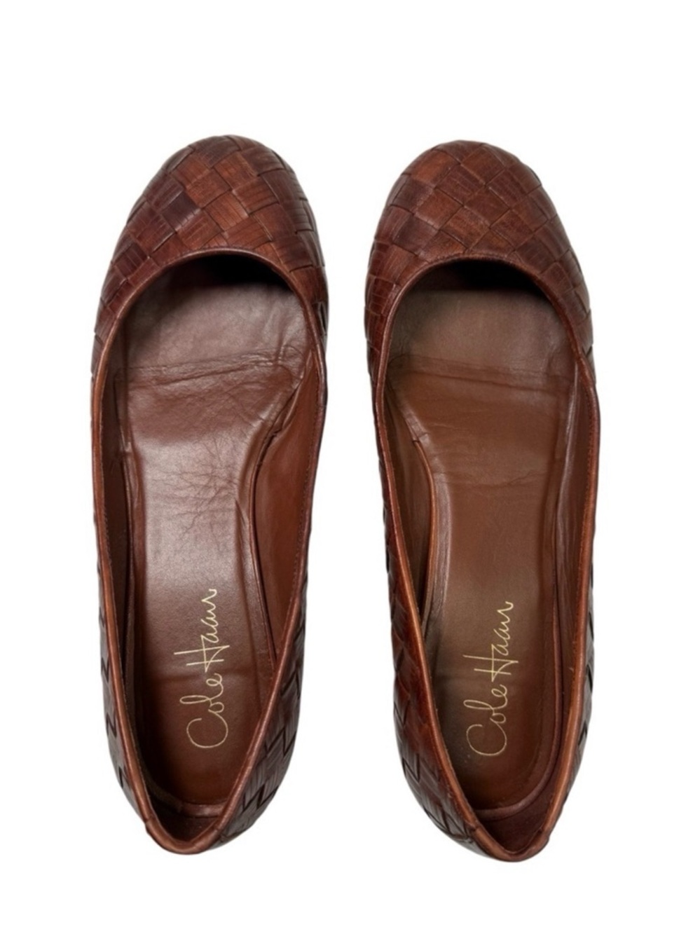 Cole Haan Leather Ballerina Flats. Size 8B